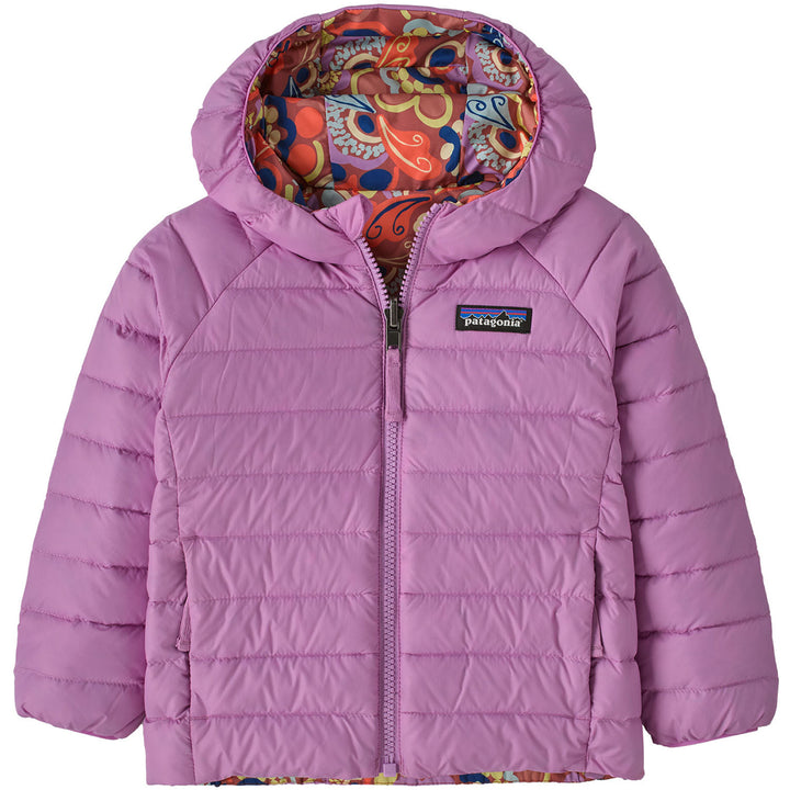 Patagonia Reversible Down Sweater Hoodie - Infants' River River: Potters Red