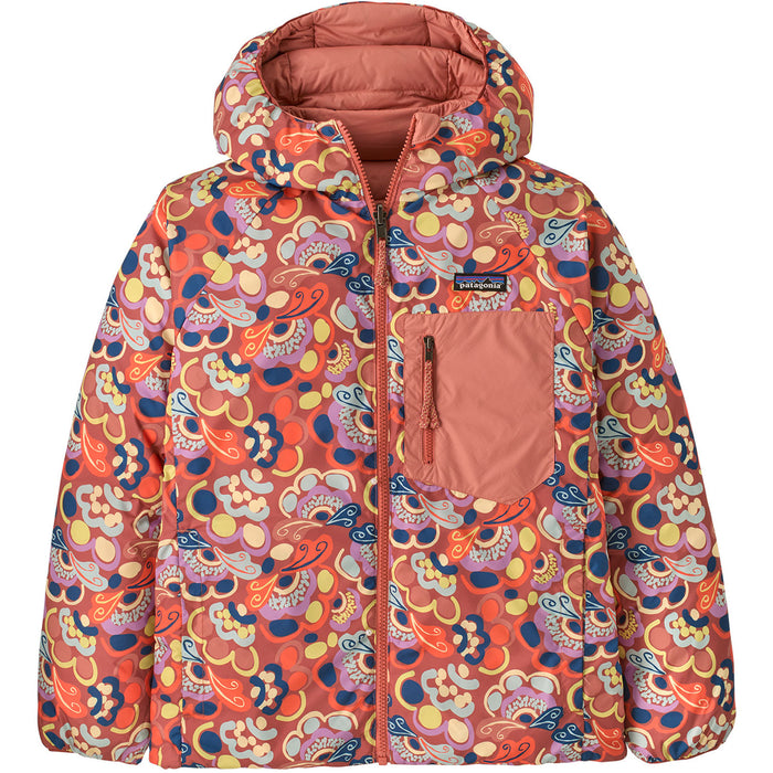 Patagonia Reversible Down Sweater Hoodie - Kids' River River: Potters Red