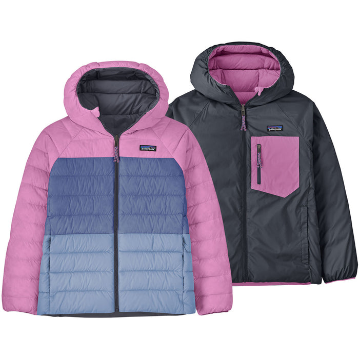 Patagonia Reversible Down Sweater Hoodie - Kids' Smolder Blue