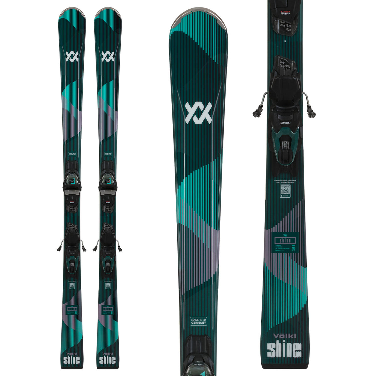 Völkl Shine 76 Skis + vMotion 10 Lady Bindings - Women's 2026