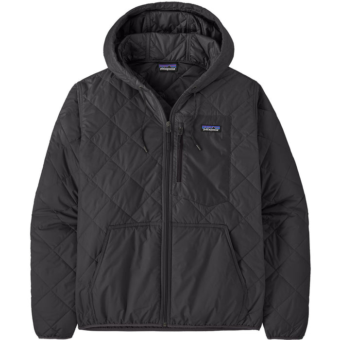 Patagonia Diamond Quilted Bomber Hoodie - Men's Black