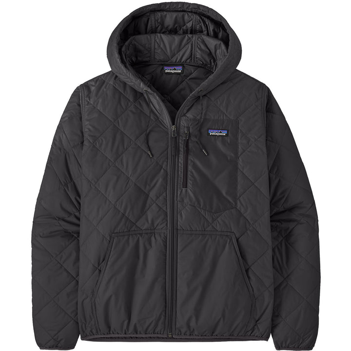 Patagonia Diamond Quilted Bomber Hoodie - Men's Black