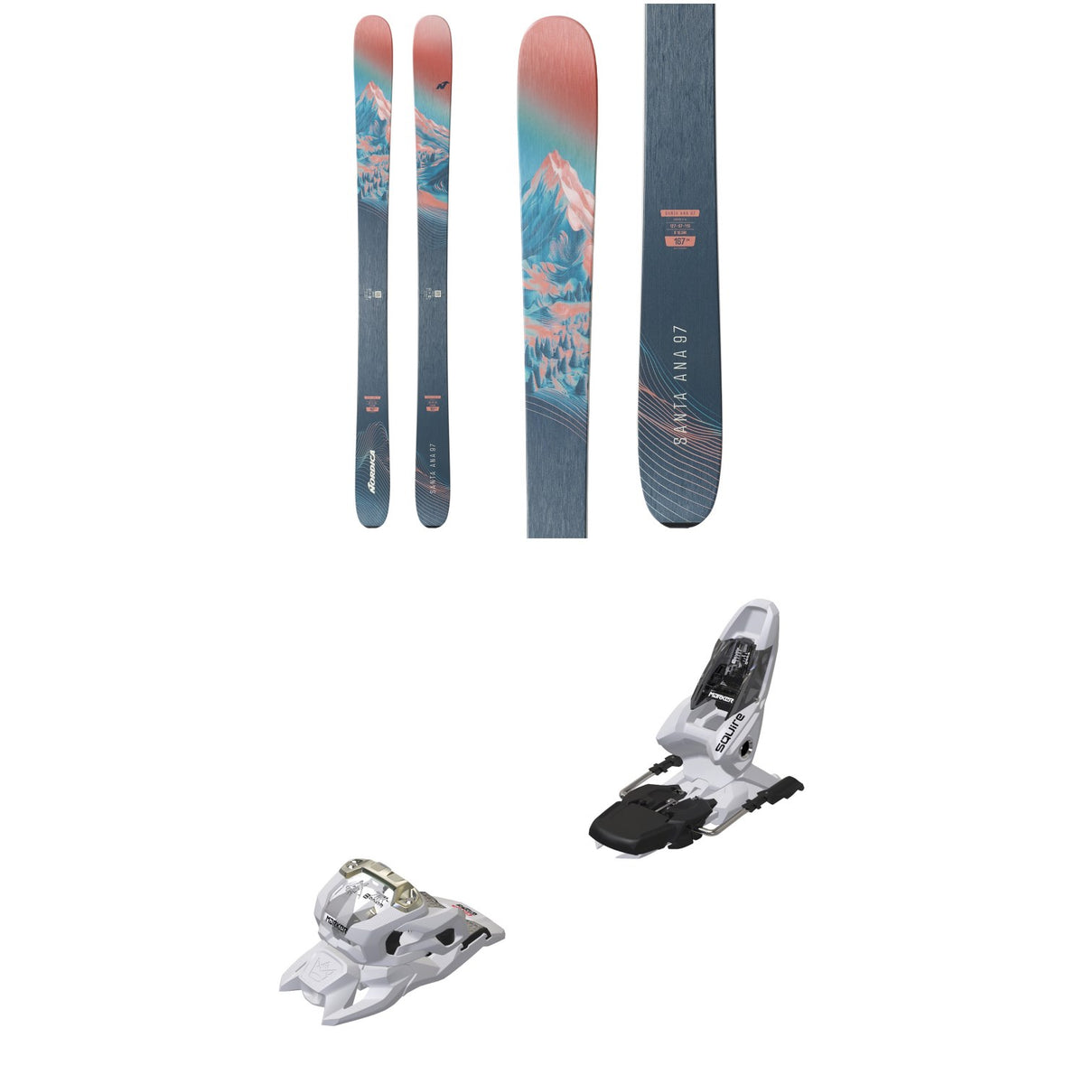 Nordica Santa Ana 97 Skis - Women's + Marker Squire 11 Ski Bindings 2026