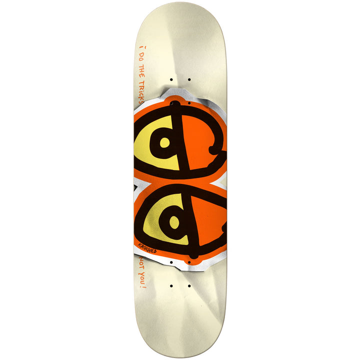 Krooked Eyes Bright Orange DBX 8.5 Skateboard Deck