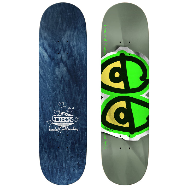 Krooked Eyes Light Green Full SE DBX 8.25 Skateboard Deck