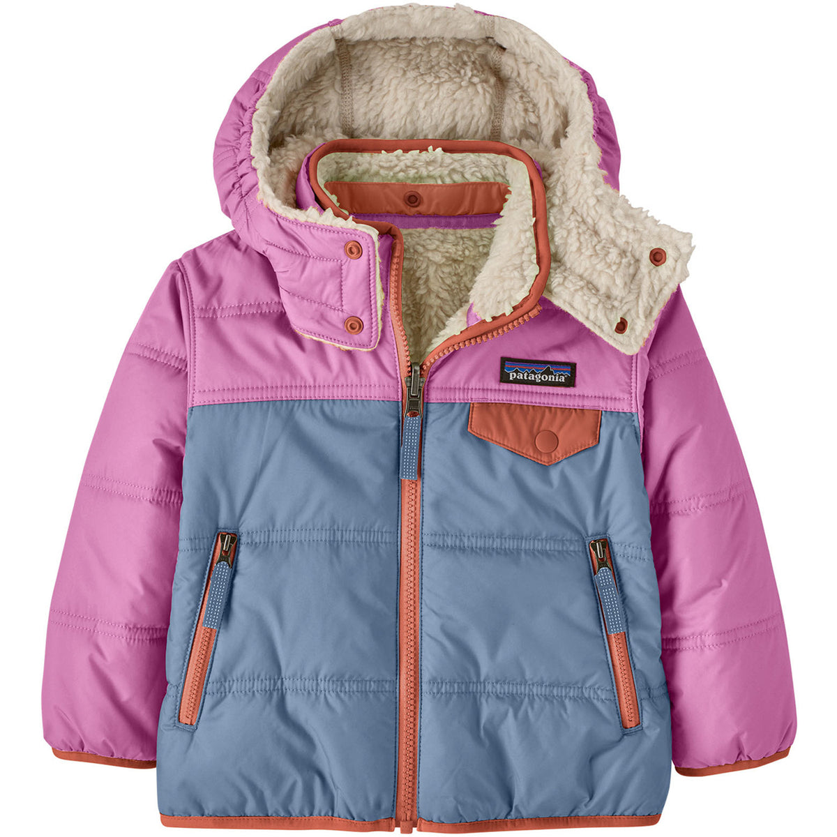 Patagonia Reversible Tribbles Hoodie - Infants' Barnacle Blue