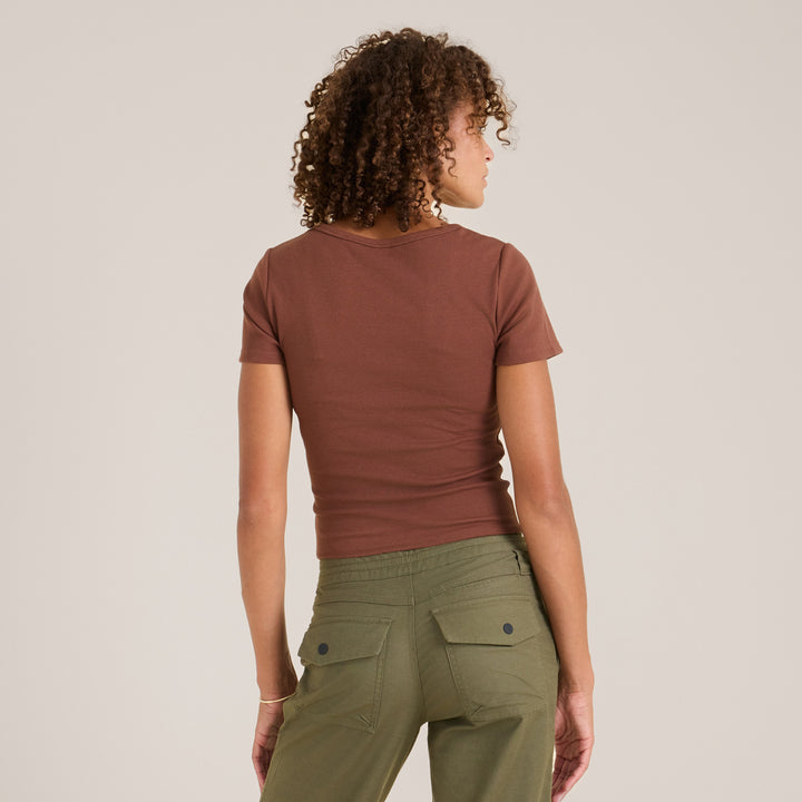 Roark Wind Worn T-Shirt - Women's Sepia