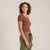 Roark Wind Worn T-Shirt - Women's Sepia