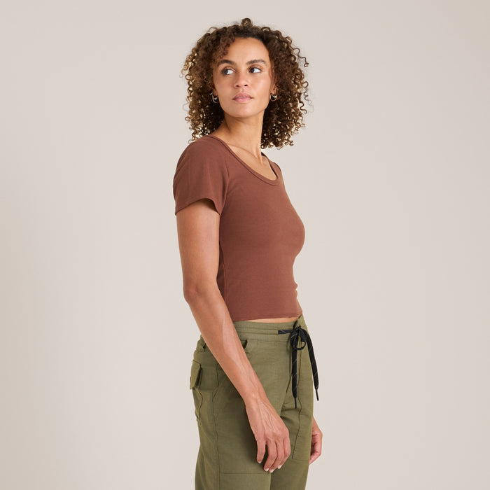 Roark Wind Worn T-Shirt - Women's Sepia