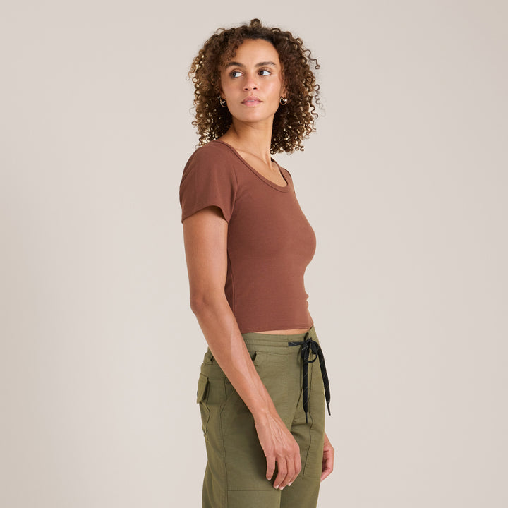 Roark Wind Worn T-Shirt - Women's Sepia