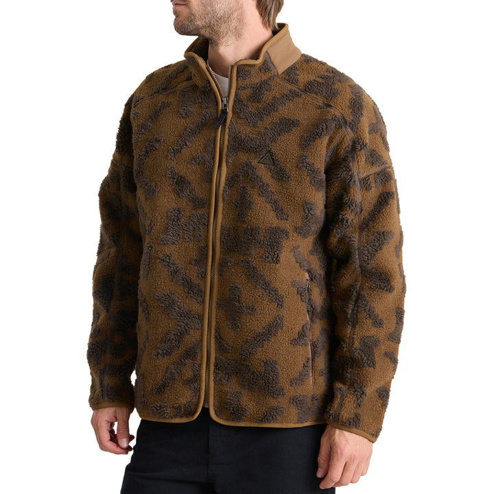 Roark Campover Jacquard Sherpa Zip Fleece - Men's Otter