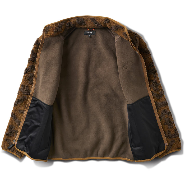 Roark Campover Jacquard Sherpa Zip Fleece - Men's Otter