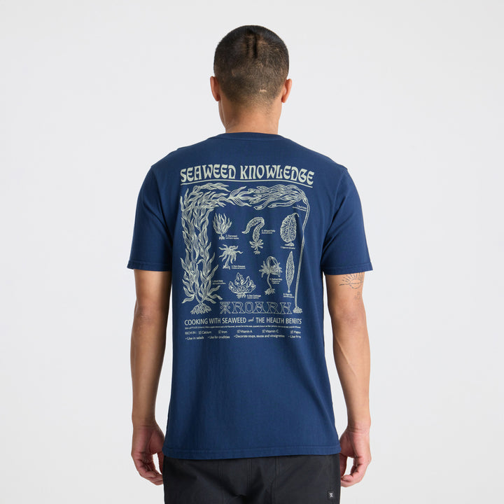 Roark Seaweed Knowledge T-Shirt - Men's Navy