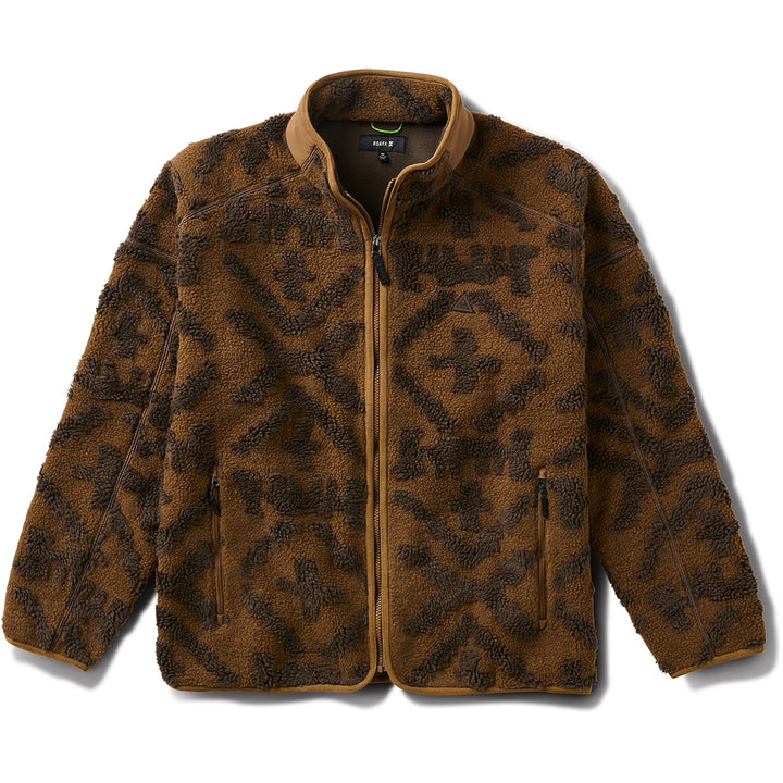 Roark Campover Jacquard Sherpa Zip Fleece - Men's Otter