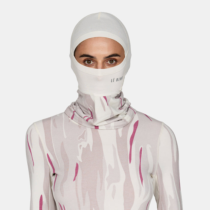 Le Bent Double Up Balaclava Pearl Snow Gum