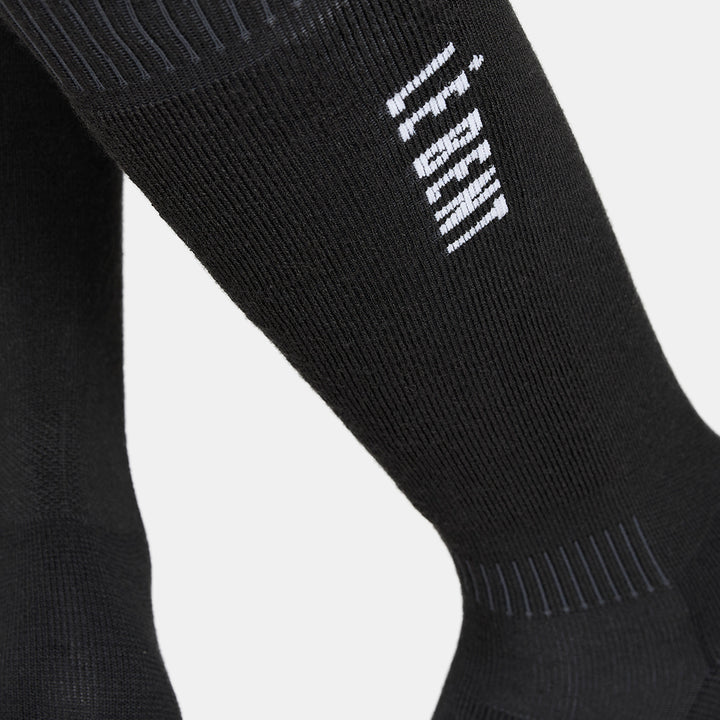Le Bent Targeted Cushion Logo Snow Socks Black