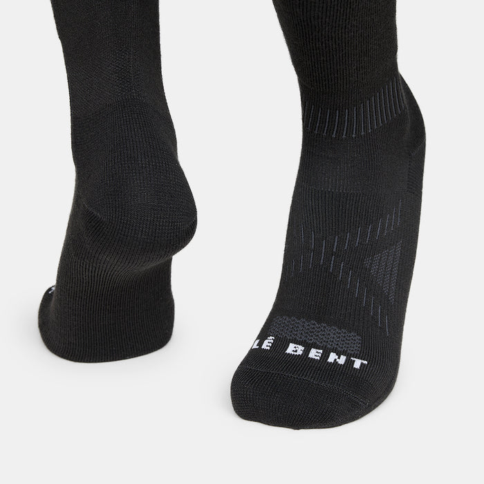 Le Bent Targeted Cushion Logo Snow Socks Black