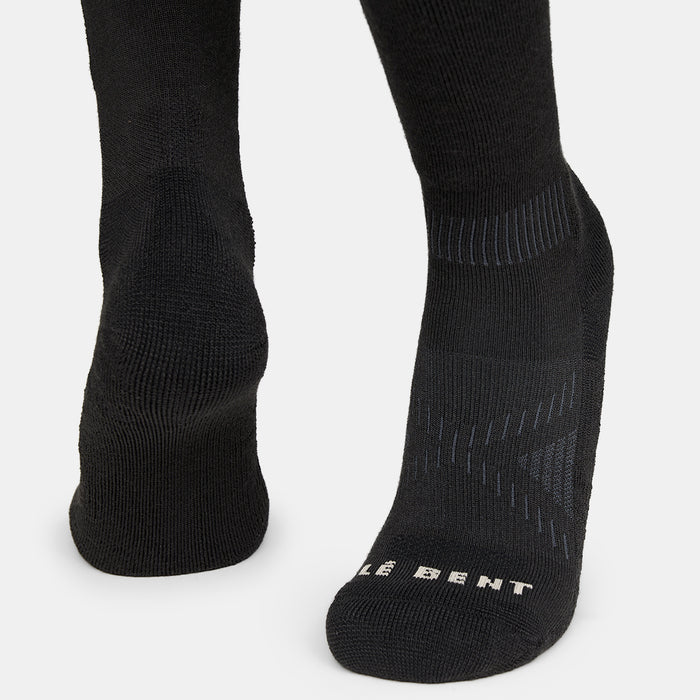 Le Bent Light Cushion Logo Socks Black