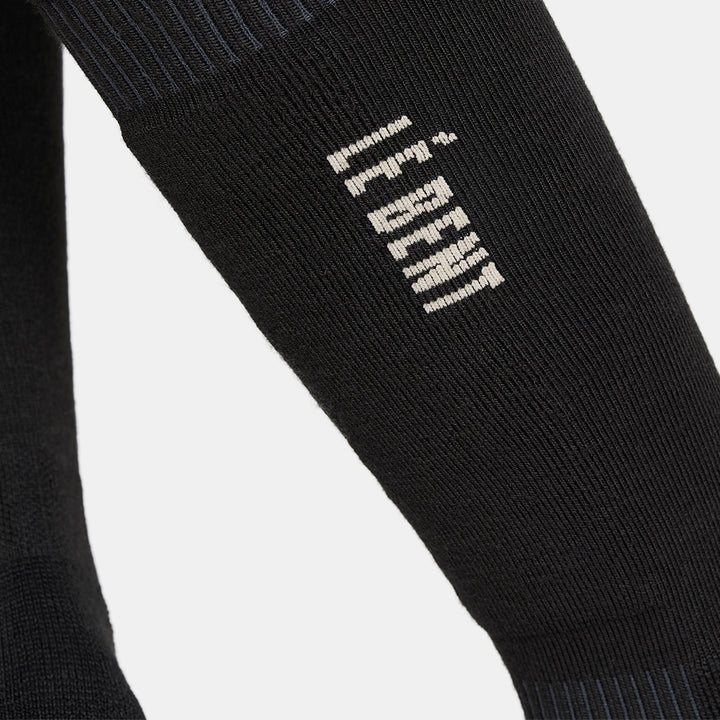 Le Bent Light Cushion Logo Socks Black