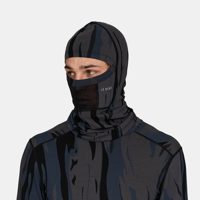 Le Bent Midweight Mesh Balaclava Ombre Snow Gum