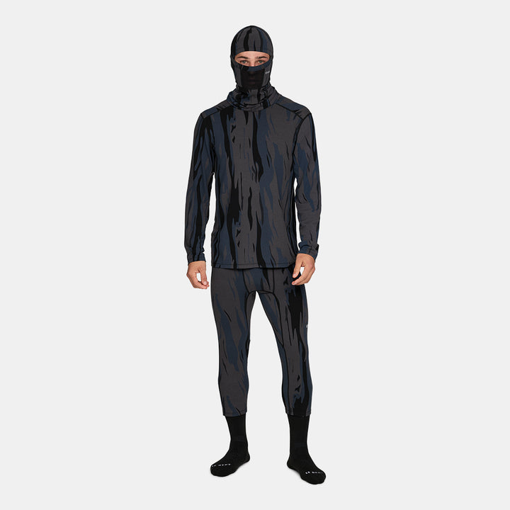 Le Bent Midweight Mesh Balaclava Ombre Snow Gum