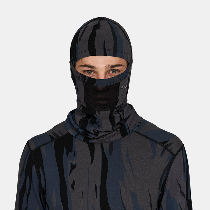 Le Bent Midweight Mesh Balaclava Ombre Snow Gum