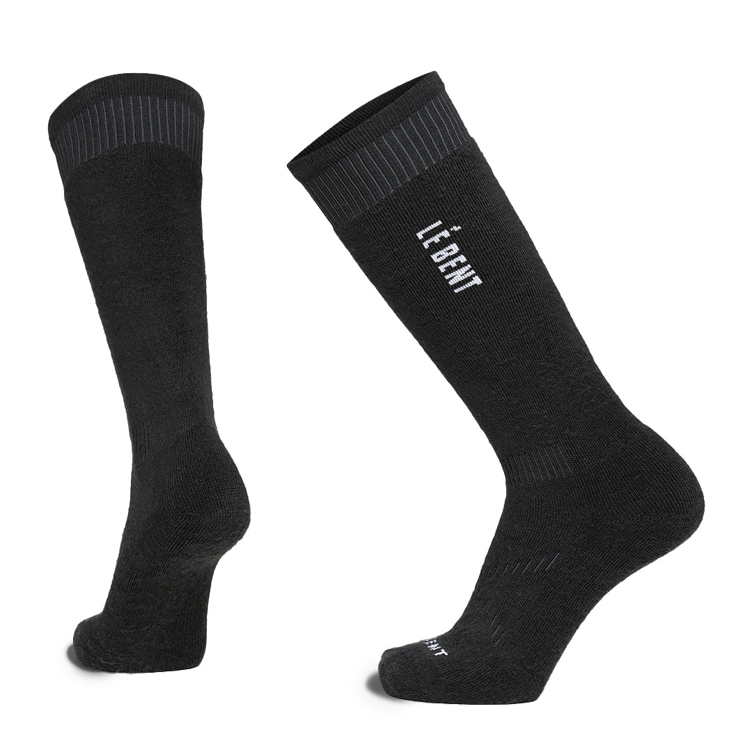 Le Bent Full Cushion Logo Socks Black
