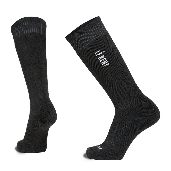 Le Bent Full Cushion Logo Socks Black