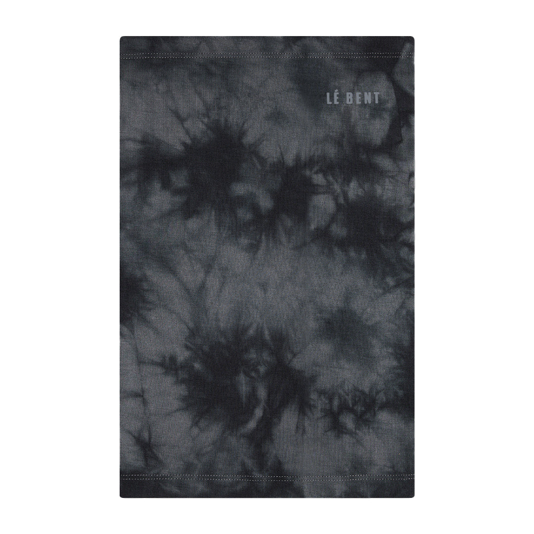 Le Bent Lightweight Neck Gaiter Charcoal Tie Dye