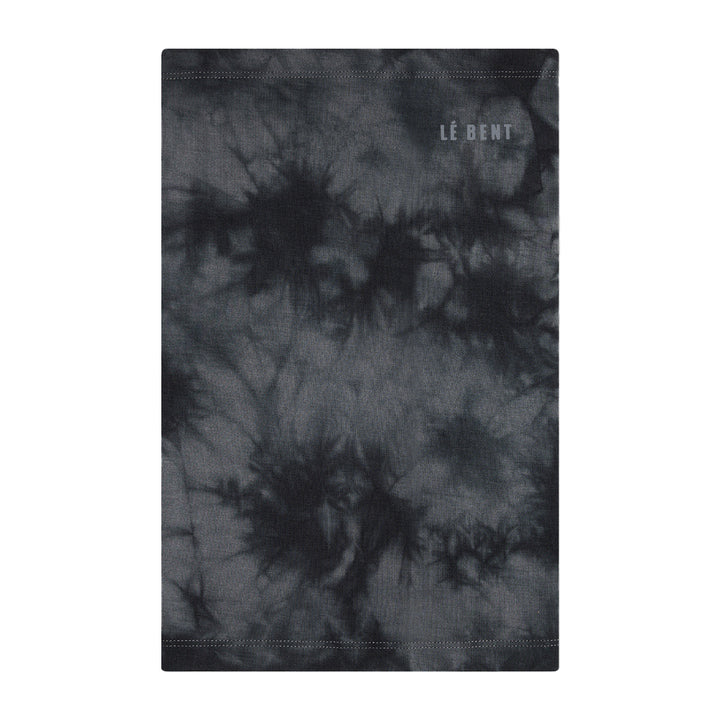 Le Bent Lightweight Neck Gaiter Charcoal Tie Dye