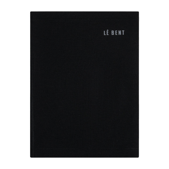 Le Bent Double Up Heavyweight Antarctic Grid Fleece Neck Gaitor Black