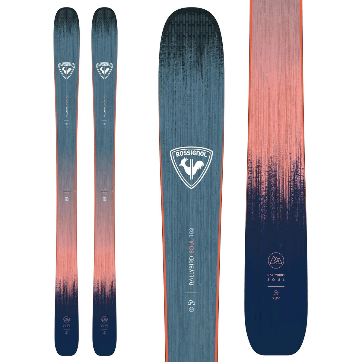 Rossignol Rallybird Soul 102 Skis + Salomon Strive 12 GW Ski Bindings - Women's 2025