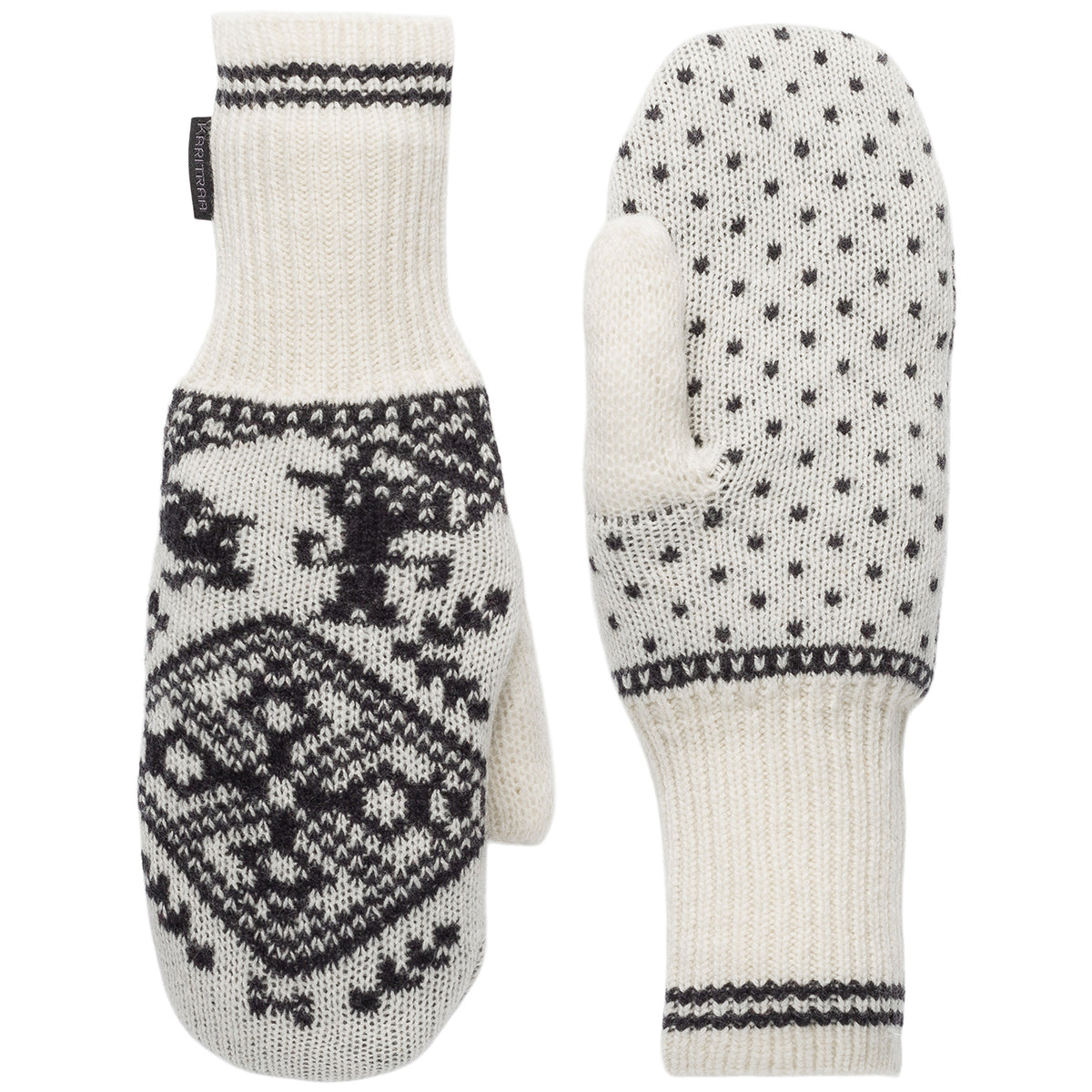 Kari Traa Saga Knit Mittens - Women's Natural White