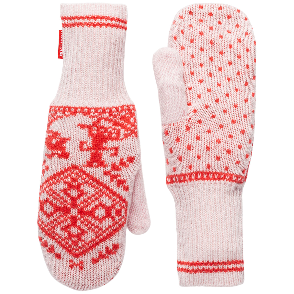 Kari Traa Saga Knit Mittens - Women's Gum Pink