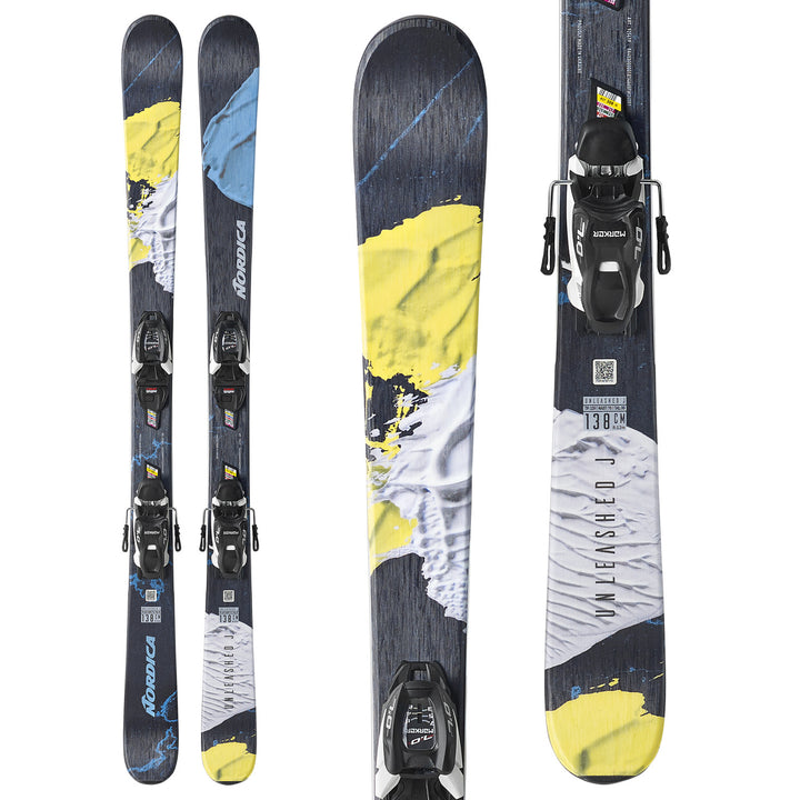 Nordica Unleashed J Skis + FDT 7.0 Bindings - Kids' 2025
