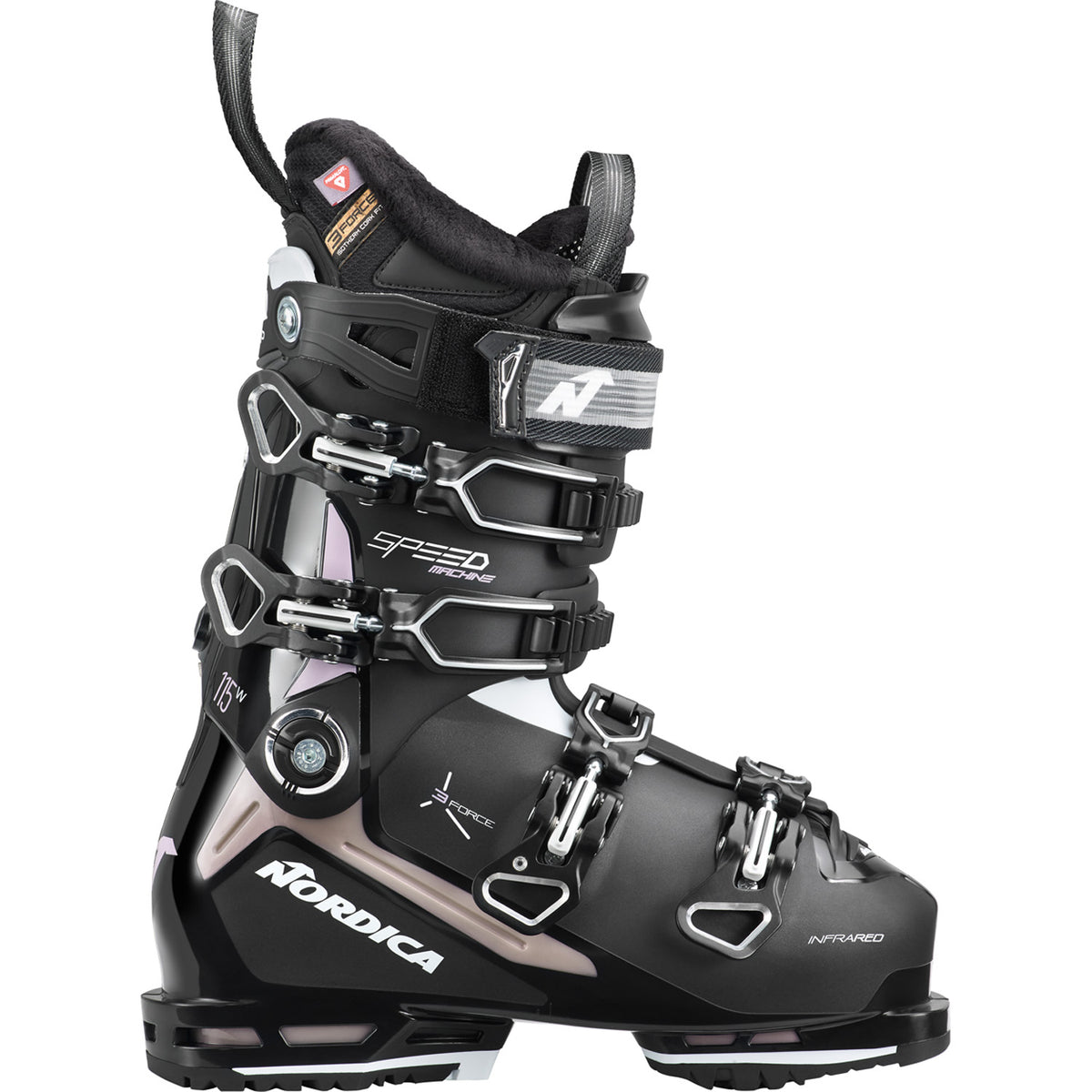 Nordica Speedmachine 3 115 W Ski Boots - Women's 2025 Black/White
