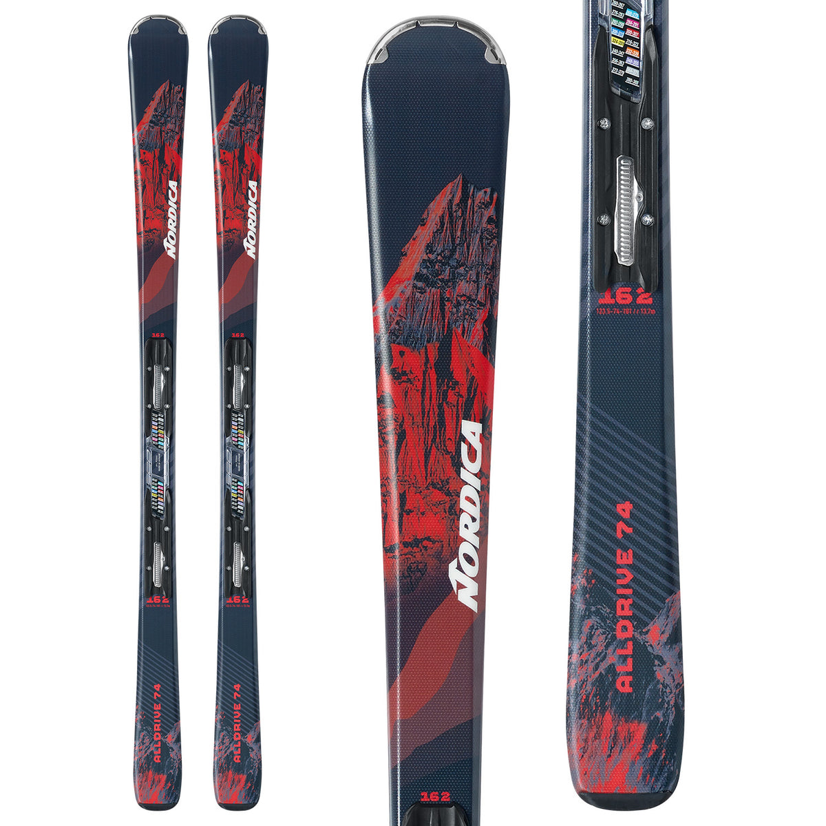 Nordica All Drive 74 Skis + FDT Bindings - Women's 2023
