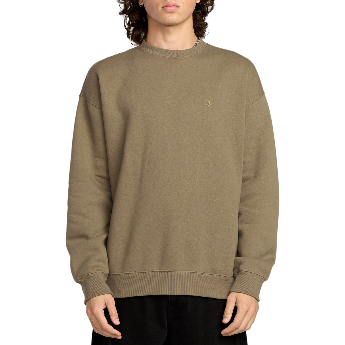 Volcom Single Stone PW Crew Sweater - Men's Brindle