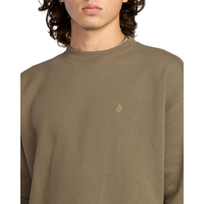 Volcom Single Stone PW Crew Sweater - Men's Brindle