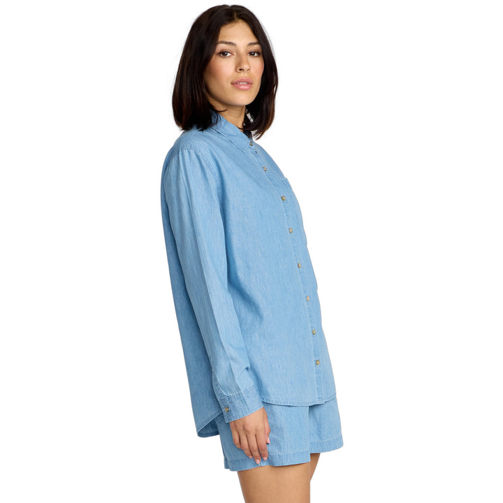 Volcom Lived In Button Up Shirt - Women's Chambray