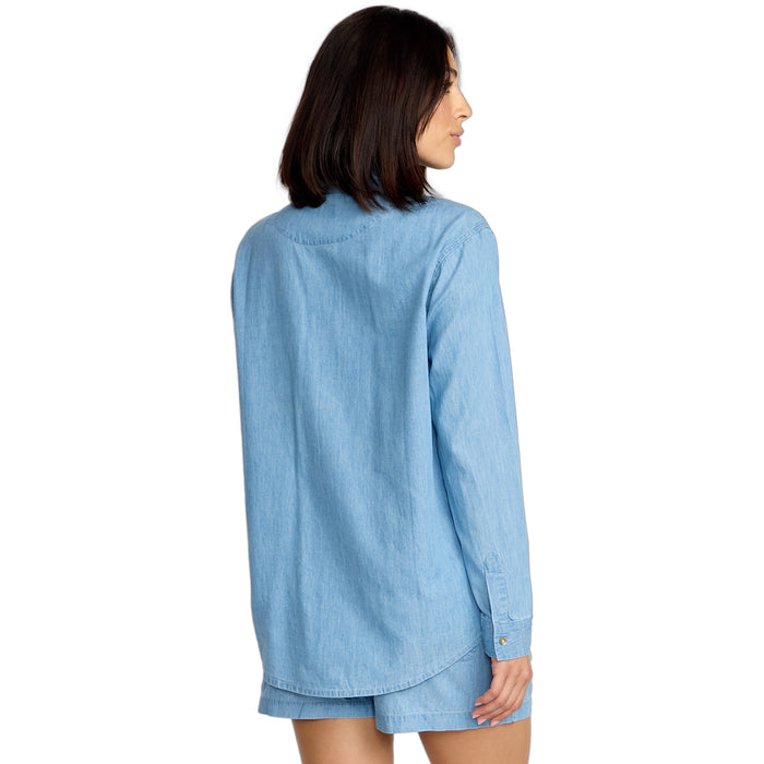 Volcom Lived In Button Up Shirt - Women's Chambray