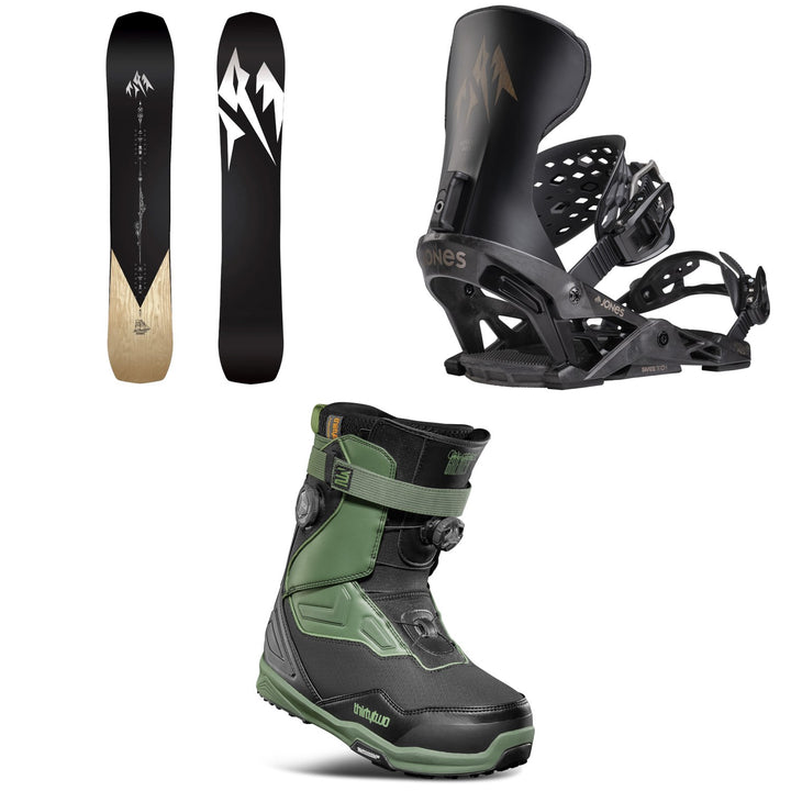 Jones Flagship Pro Snowboard + Apollo Pro Snowboard Bindings + thirtytwo TM-2 XLT Double Boa Snowboard Boots 2026
