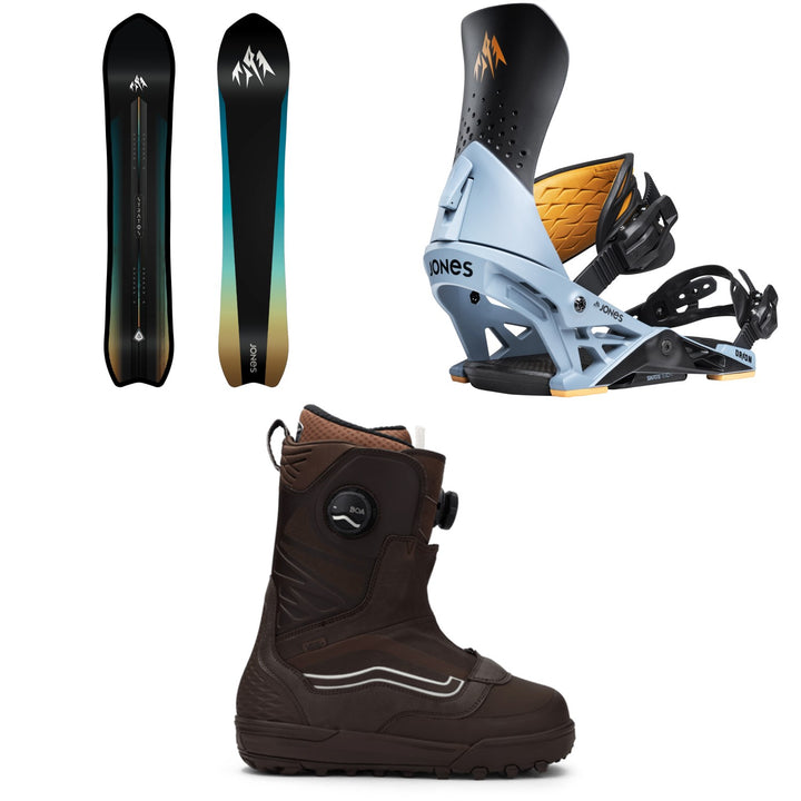 Jones Stratos Snowboard + Orion Snowboard Bindings + Vans Verse Snowboard Boots 2026