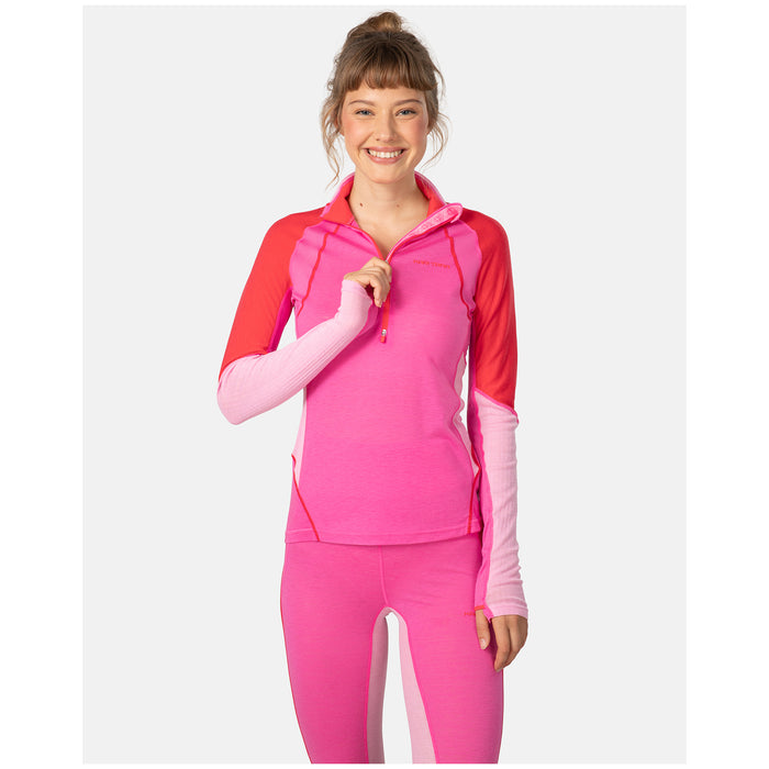Kari Traa Alma Half Zip Top - Women's Shocking Pink