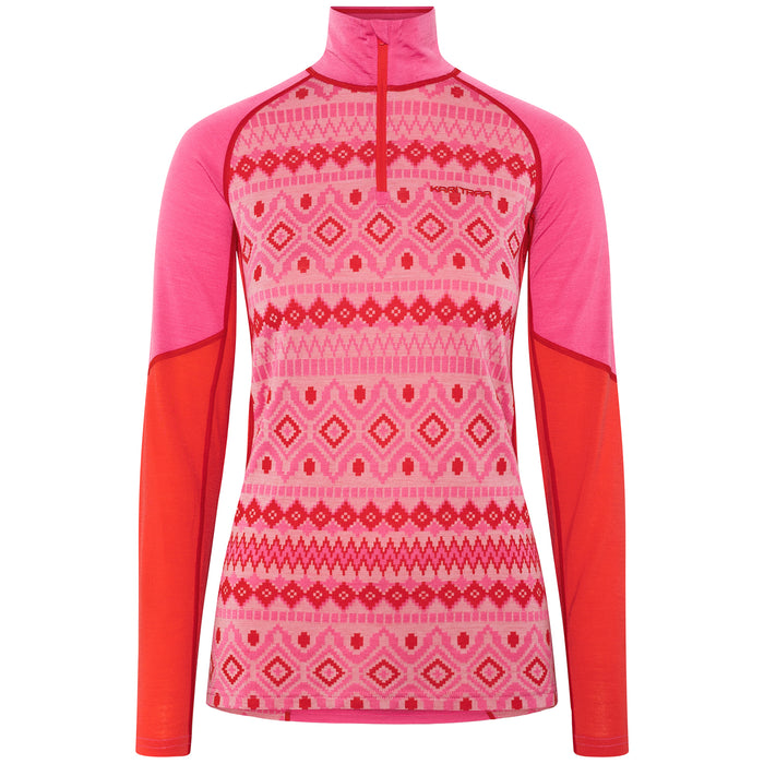 Kari Traa Malia Half-Zip Top - Women's Shocking Pink