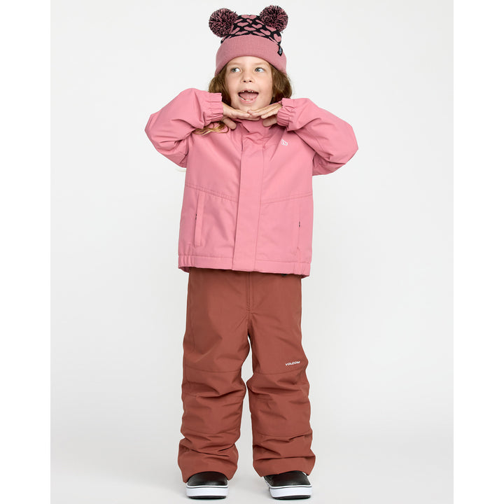 Volcom Little Flurry Insulated Bib Overalls - Kids' Henna
