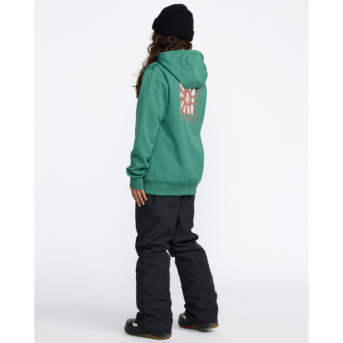 Volcom Hydro Fleece Hoodie - Kids' Spruce Green