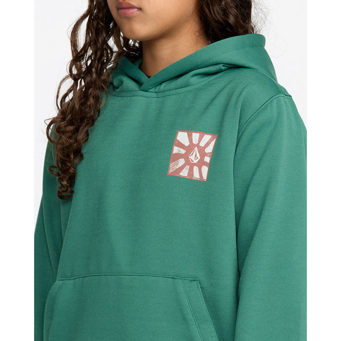 Volcom Hydro Fleece Hoodie - Kids' Spruce Green