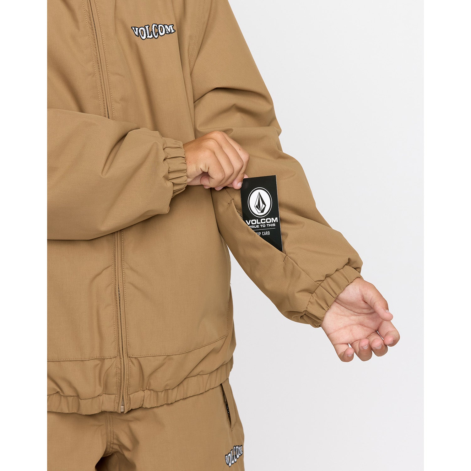 VOLCOM フード付きジャケット ベージュ Volcom Chaos Full Zip Jacket - Boys' – evo