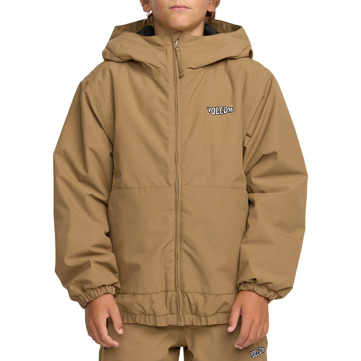 Volcom Chaos Full Zip Jacket - Boys' Bronze